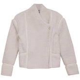 GEM LEATHER TRIM FUR JACKET